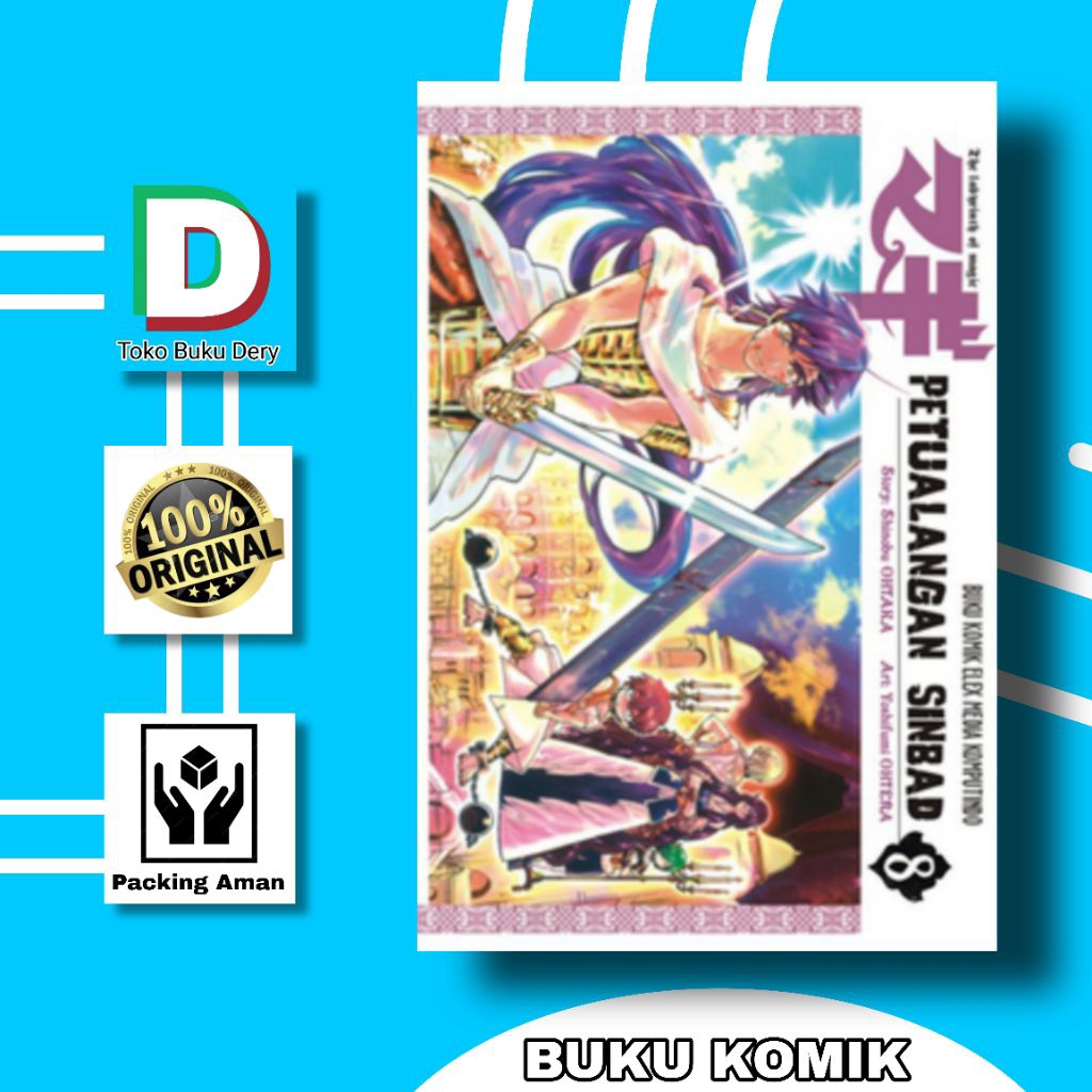 Komik Manga Magi Petualangan Sinbad - Shinobu OHTARA [Segel]• Toko Buku Dery