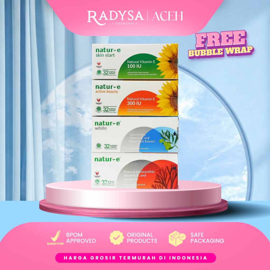 RADYSA - NATUR-E Vitamin Soft Capsule Natur E White | 100 IU | 300 IU / Advanced Suplemen Kecantikan