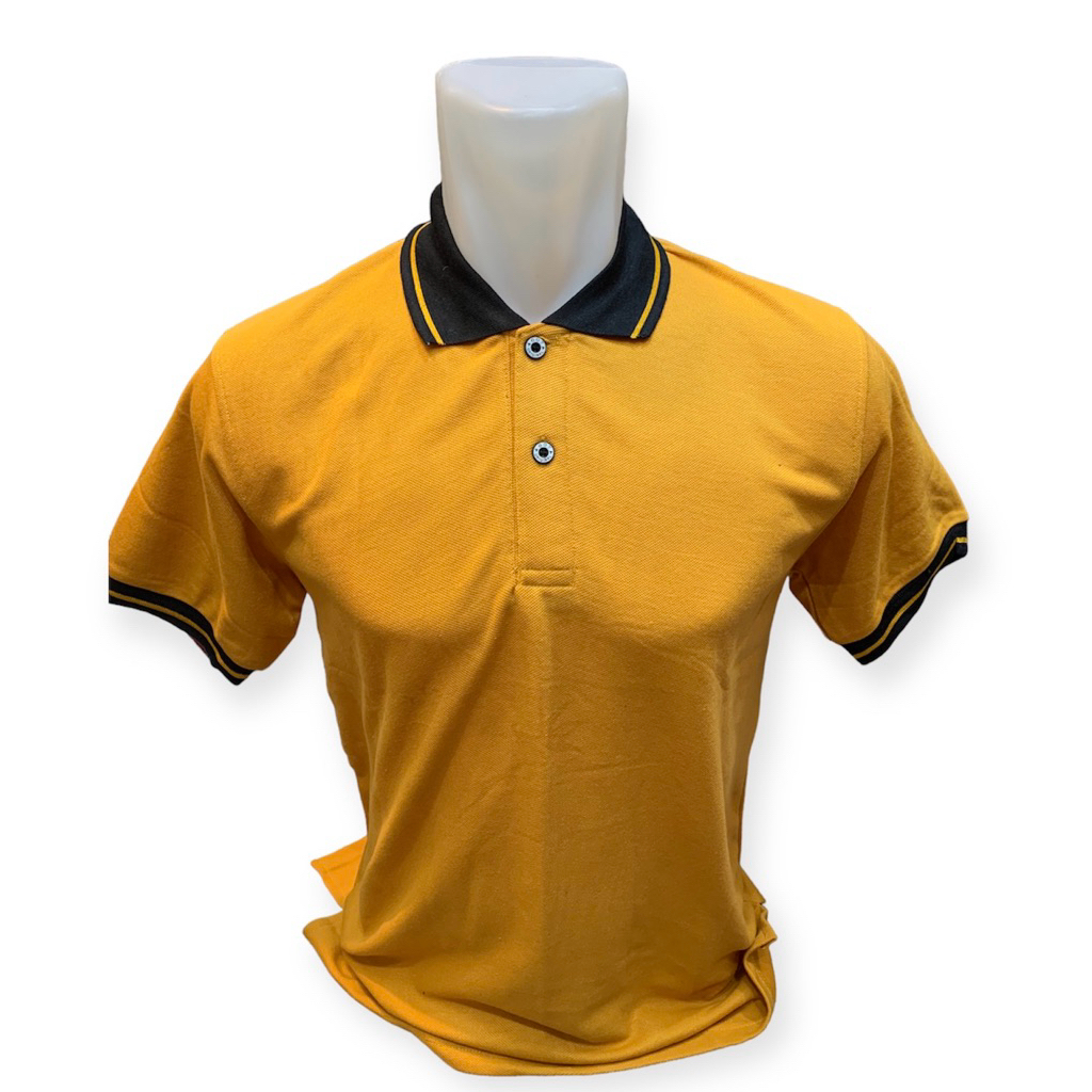 Kaos krah / kaos krah polos /kuning mustard