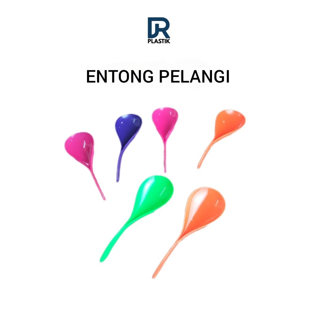 DR PLASTIK - Entong Nasi / Entong Pelangi / Entong Plastik / Sendok Nasi Plastik / Entong Nasi Murah