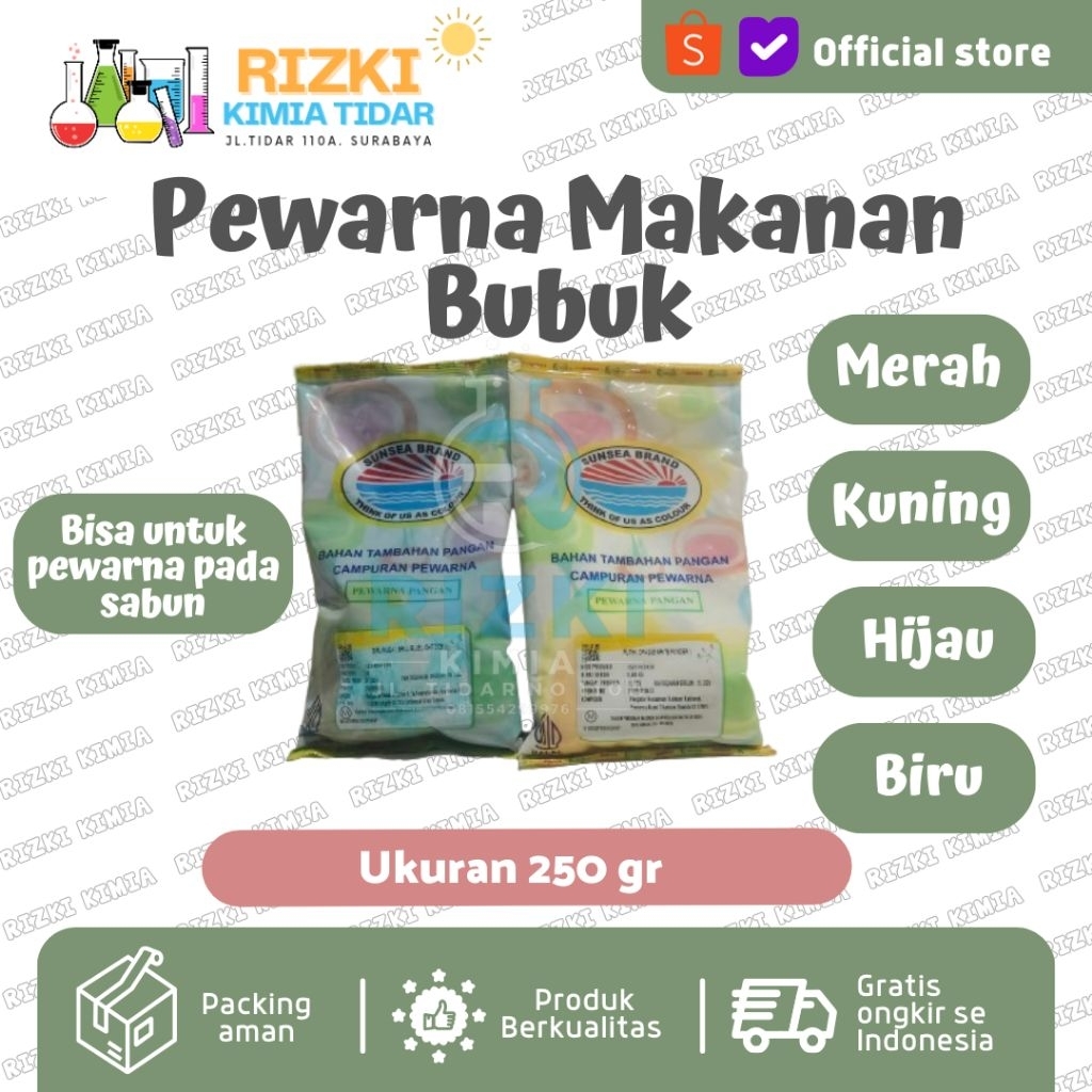 Pewarna Bubuk Sunsea Brand ROHA Pewarna Makanan Pewarna Sabun Food Grade