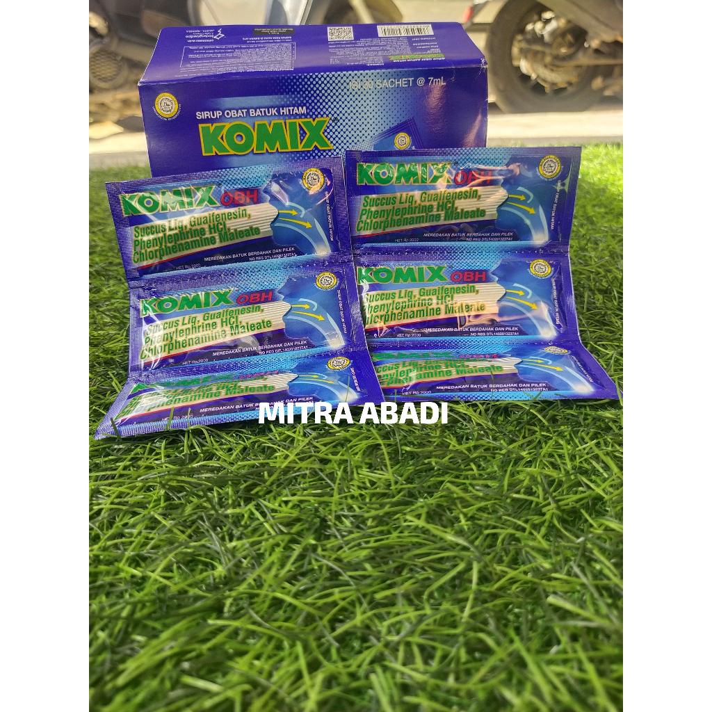Komix OBH Sirup Obat Batuk Hitam Meredakan Batuk Berdahak Dan pilek