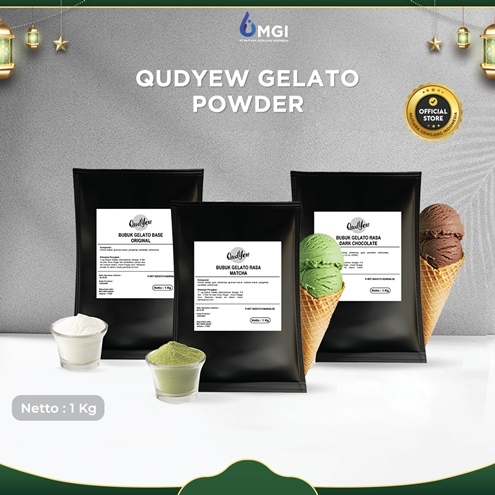 Qudyew Hard Ice Cream Powder ( GELATO Powder ) Bubuk Es Krim GELATO Bahan Baku Es Krim PT MGI