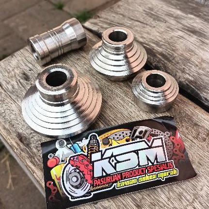 BOSHING PIRAMID GEARBOX VELG RCB STAINLESS DEPAN BELAKANG (MANISAN TROMOL RCB2