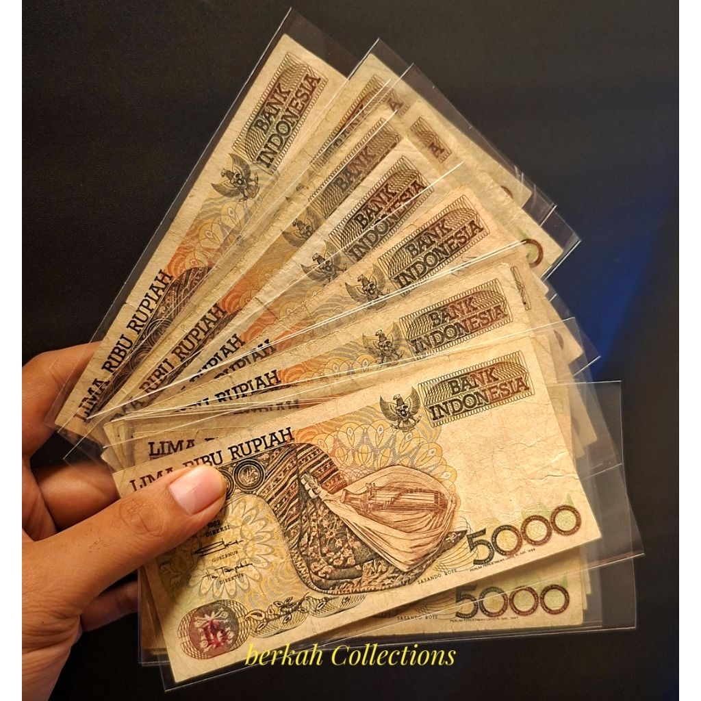 5000 rupiah sasando tahun 1992 bekas edar