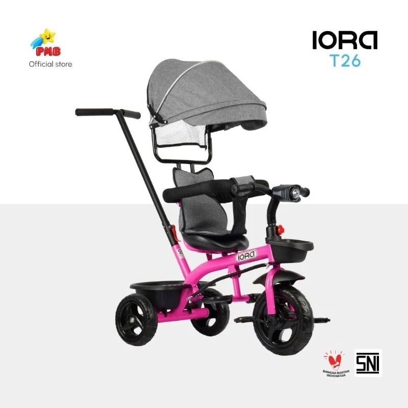BONUS BELL Sepeda roda tiga anak pmb iora t26 sepeda anak roda tiga iora t-26 SEPEDA ANAK RODA TIGA