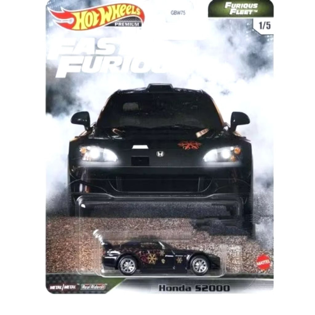 Hot Wheels Premium fast and furious Honda S2000 Suki hitam