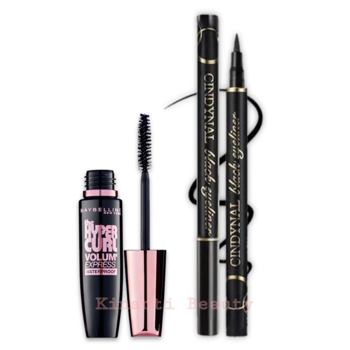 Paket Kecantikan Mata 2in1 Maskara Eyeliner Maybelline