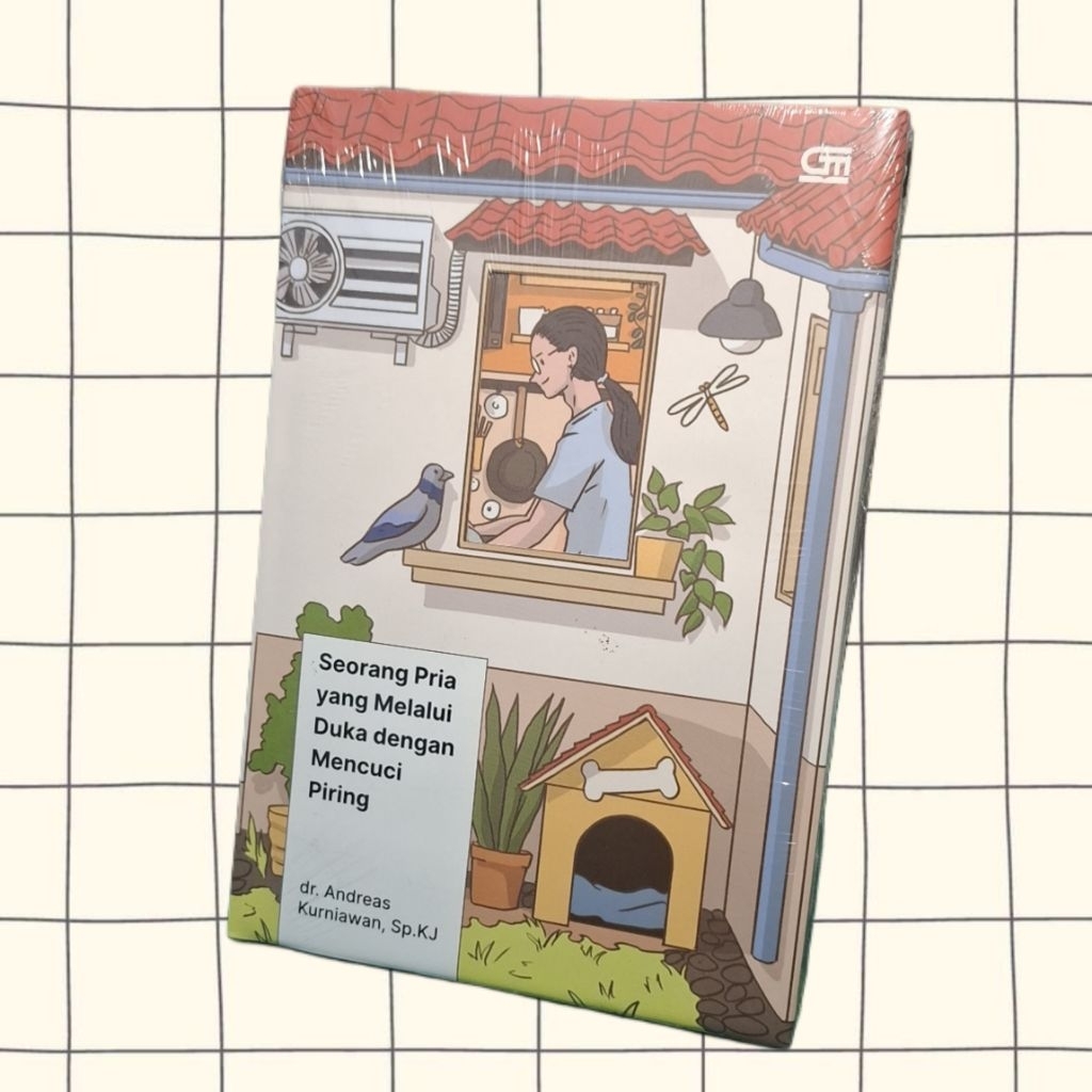 Novel Seorang pria yang melalui duka dengan mencuci piring - hard cover  [preloved]]