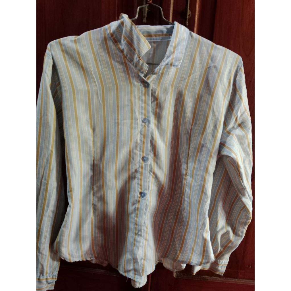 kemeja slimfit wanita atasan wanita