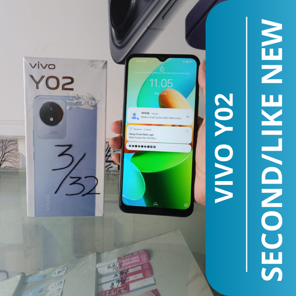 HP SECOND VIVO Y02 (3/32) / VIVO Y02 HP SECOND/SECOND LIKE NEW