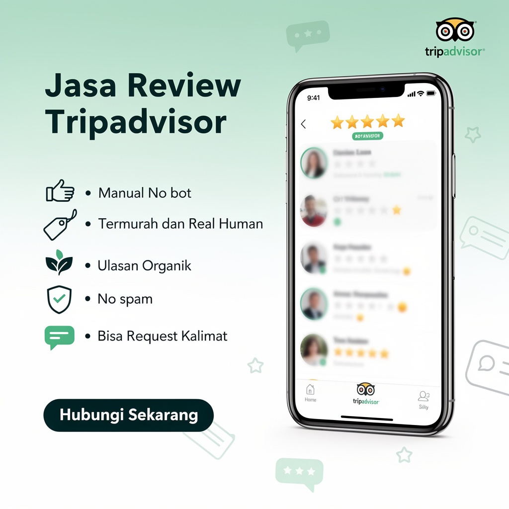 Jasa Tambah Ulasan TripAdvisor Akun Bule/Indo