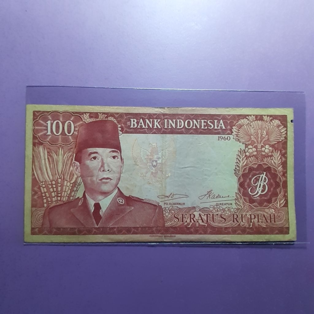 Uang 100 rupiah sukarno 1960