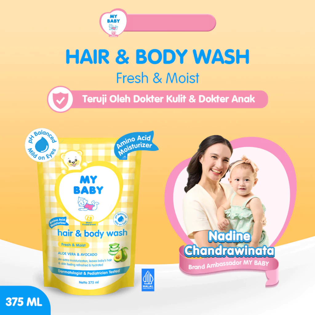 MY BABY Hair & Body Wash Refill - Sabun Bayi & Shampo Isi Ulang [108350]
