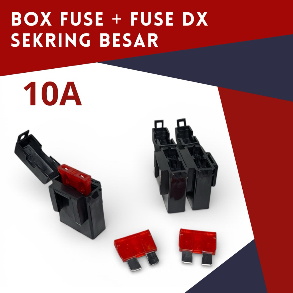 Fuse box + fuse, fuse dx box plus sekring sekring box fuse besar sekring besar fuse 10a