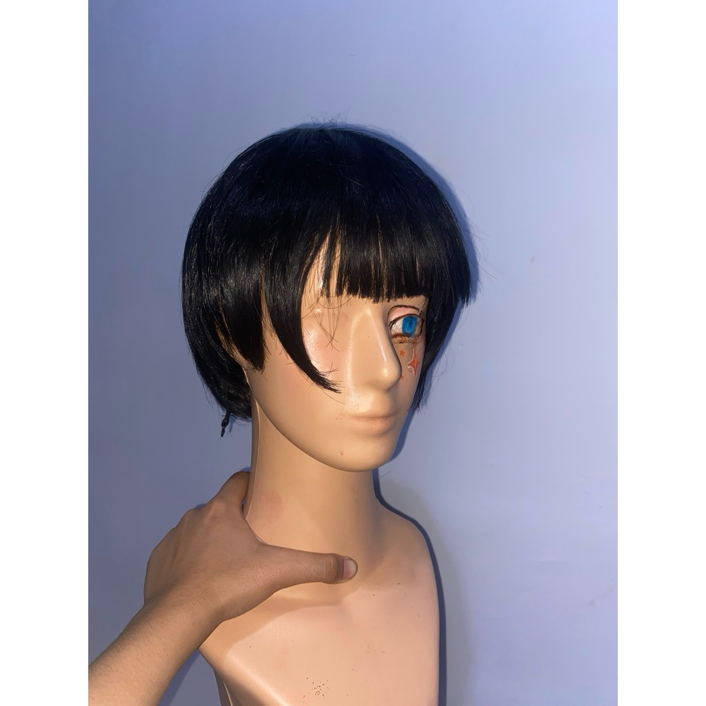 wig base hitam short/hanako