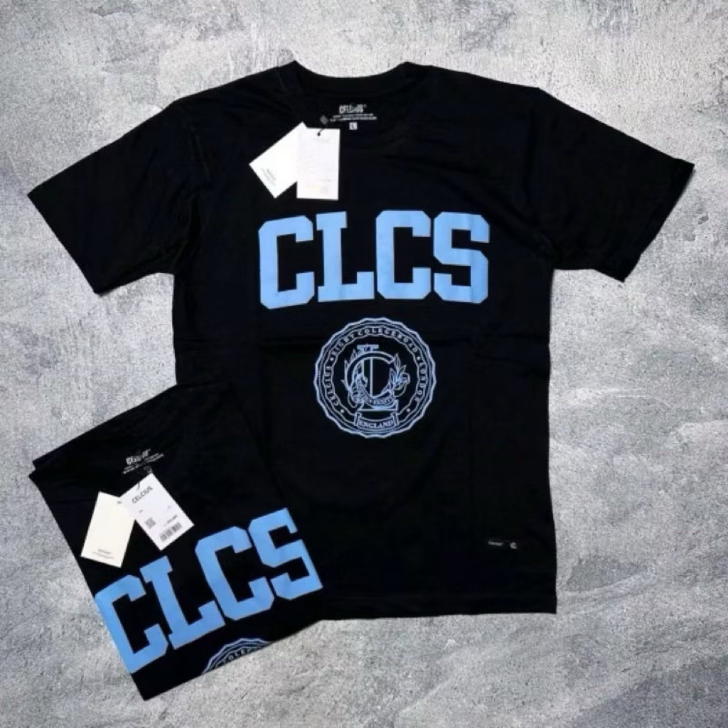 Kaos Distro Celcius Motif Clcs Blue Untuk Pria Wanita