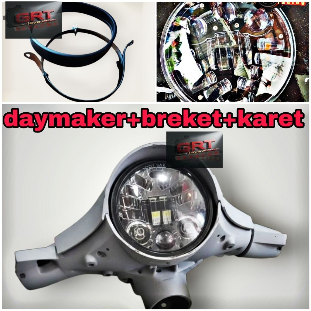 Bracket Ring Lampu/Breket Ring Lampu Vespa New px Breket Lampu Setang New Px