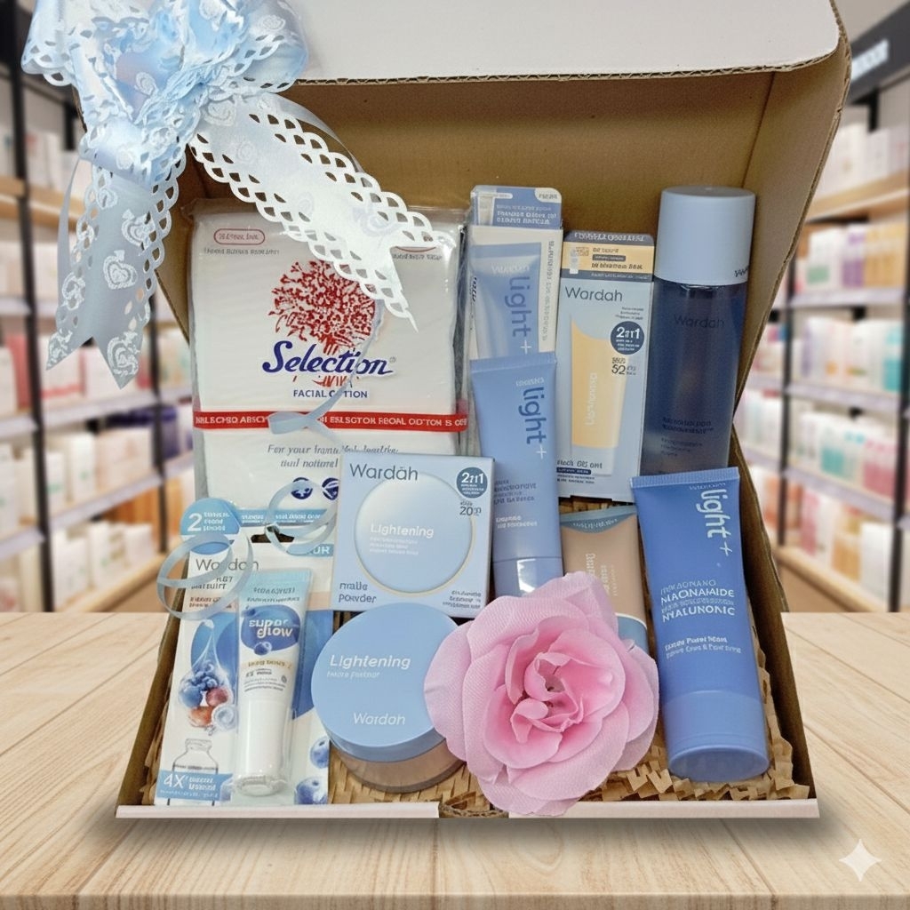 Wardah lightening set rangkaian paket hampers atau seserahan