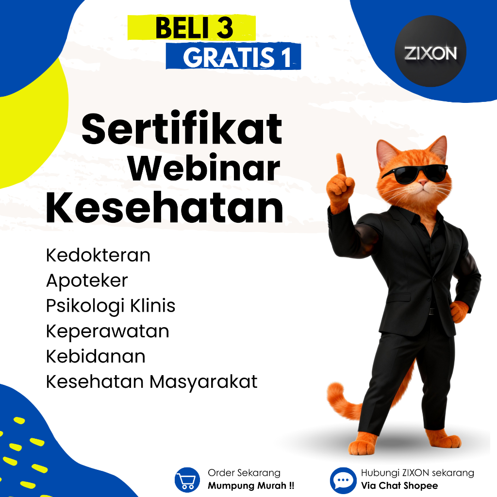 [ Sertifikat Kesehatan] Sertifikat Desain. Sertifikat Webinar/Seminar kedokteran