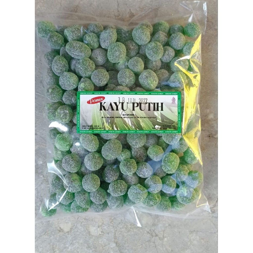 PERMEN KAYU PUTIH extra strong, Kemasan 500 gr