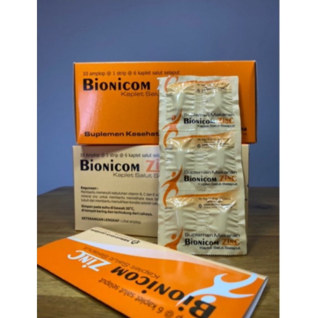 Bionicom Zinc Multivitamin dengan Vitamin B, C, E, dan Zinc