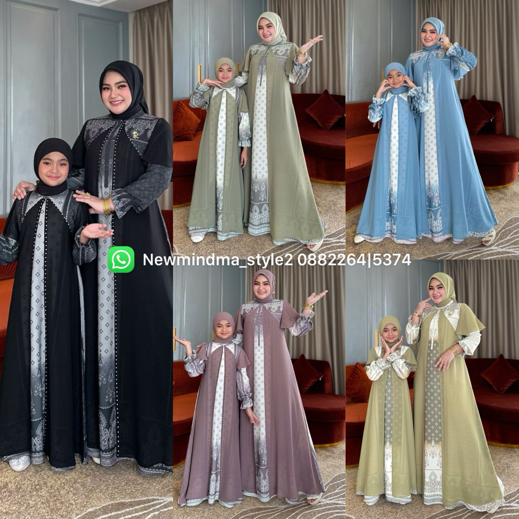 READY SIAP KIRIM BISA COD BEST SELLER ETALASE COUPLE MOM & KIDS IRNA EMERALD ORIGINAL TERBARU TATIAN