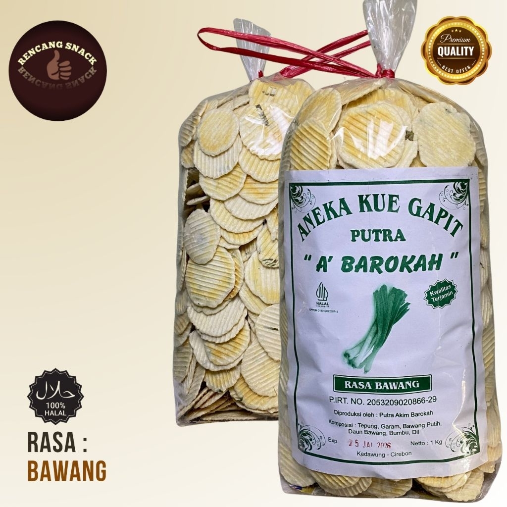 Gapit Simping Rasa Bawang (250gr - 500gr - 1kg) Harga Pabrik