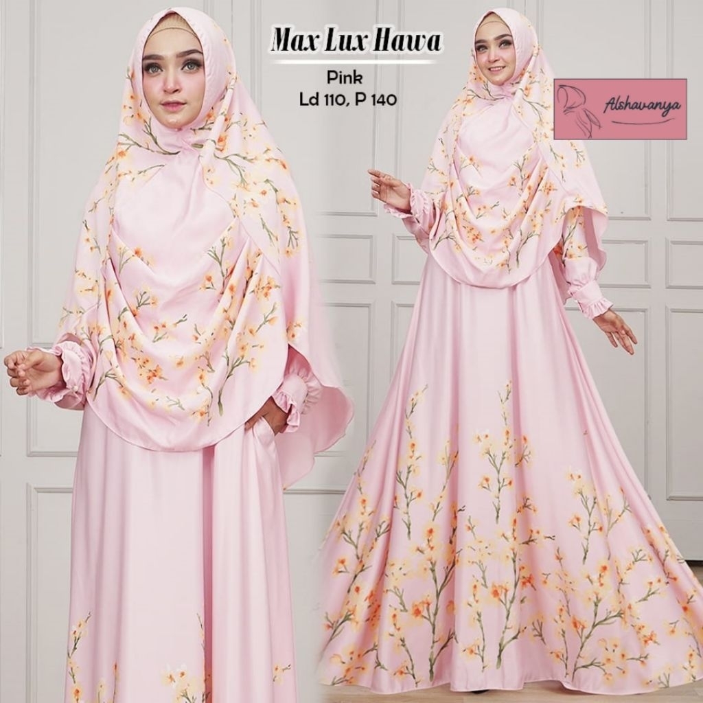 Hawa Syar'i by Alshavanya Gamis Syar'i Set Jilbab Gamis Maxmara Premium Gamis Syar'i Premium Gamis S