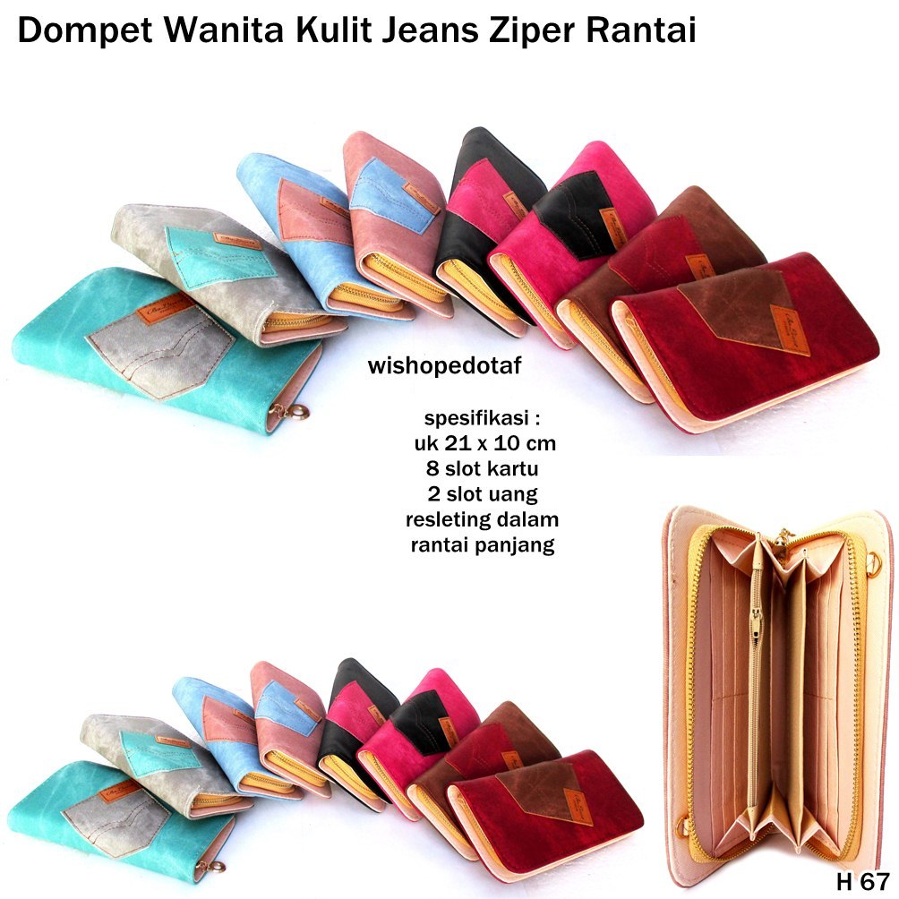 Dompet Koin Leather Selempang Jeans Mark