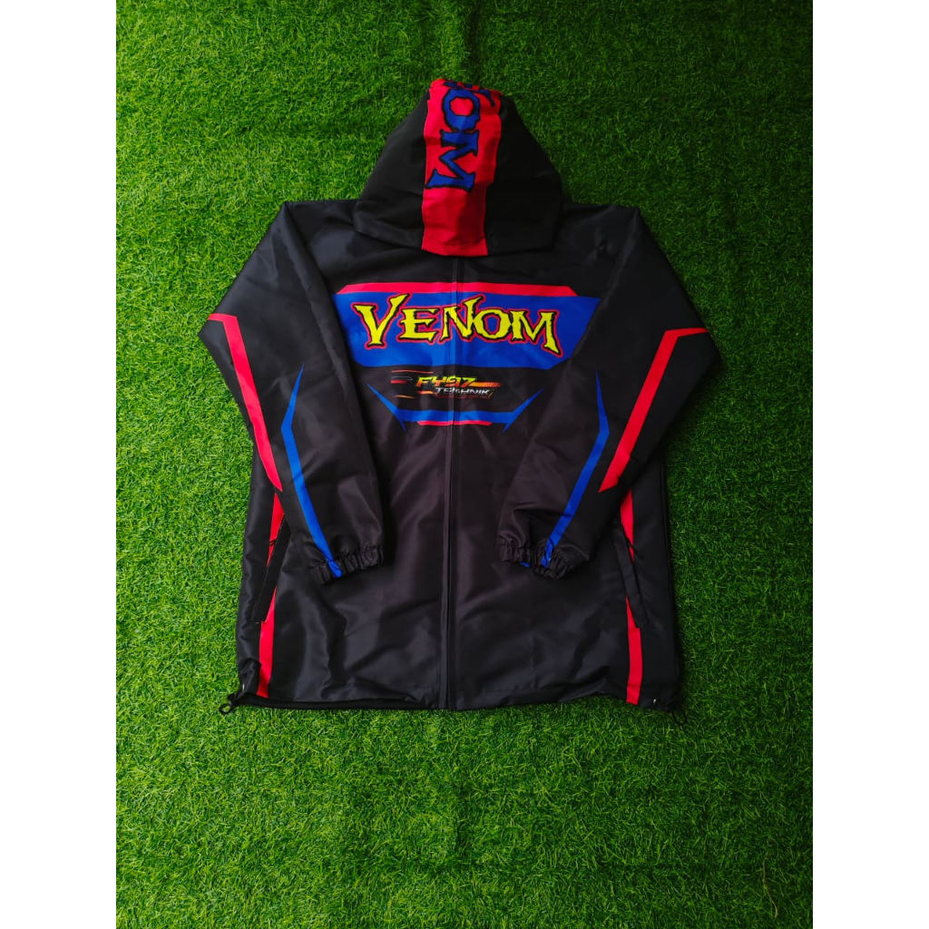 Jaket Racing Parasut Venom Nama Waterproof | JAKET PREMIUM PARASUT | COD