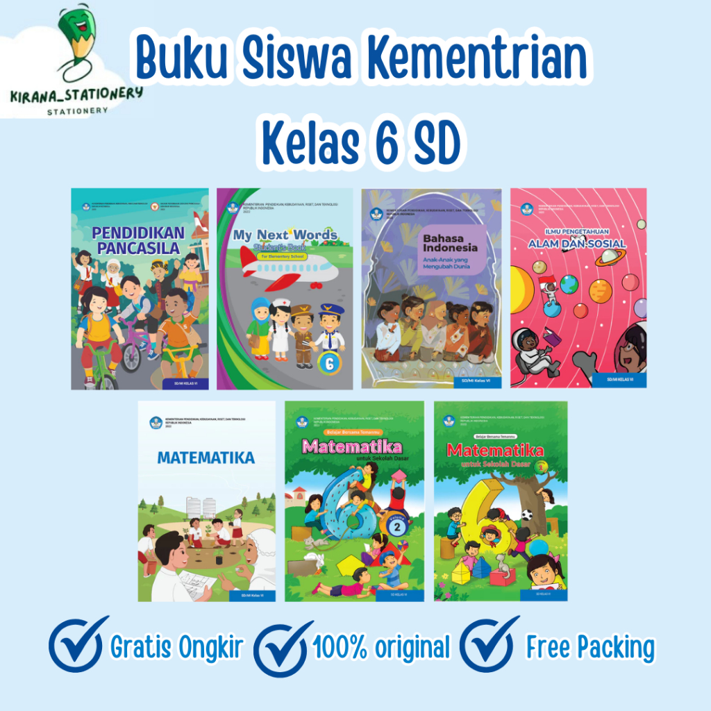 Buku Paket SD Kelas 6 Kementrian Kurikulum Merdeka