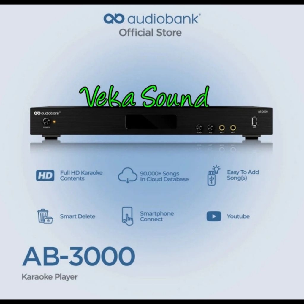 Audiobank AB-3000 HDD-3TB AB3000 Karaoke Player HDD 3TB Original