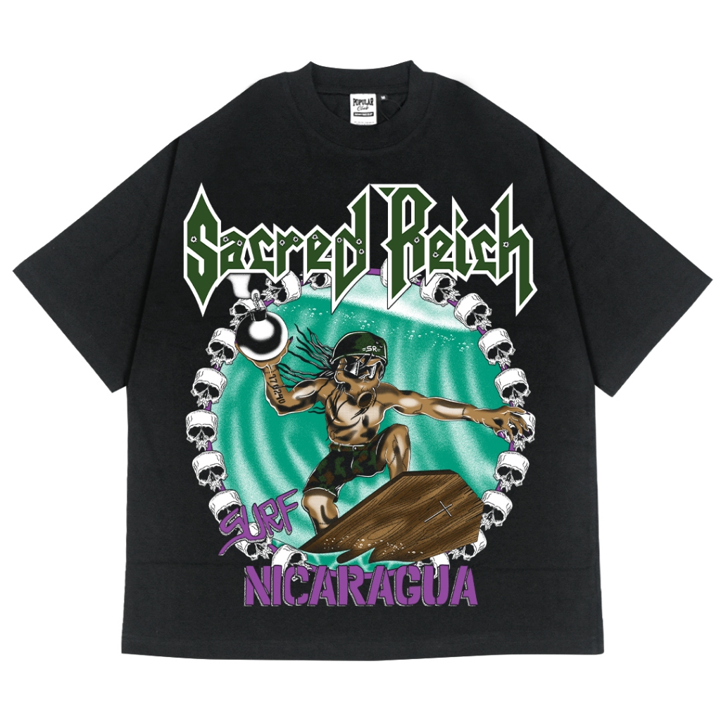 Sacred Reich Oversized T-Shirt - Black