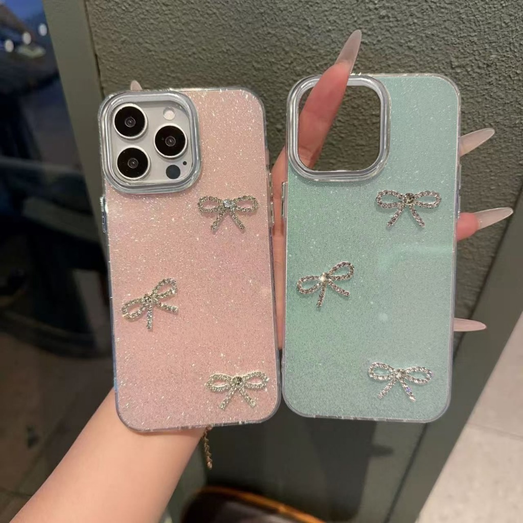 Case Oppo A6 A6S A6T Reno 15 15F 15C Glitter Blink Stardust Ribbon Diamond GC259 MM13636