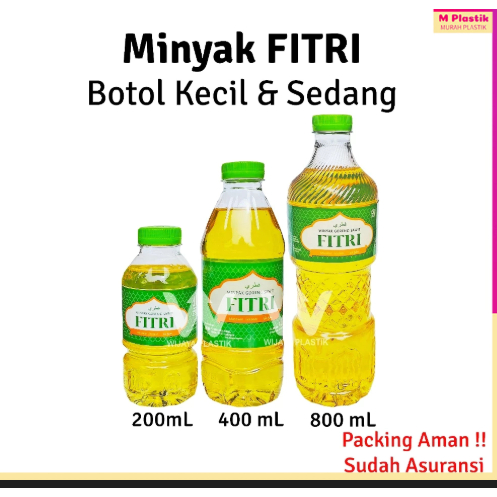 (PER PCS) Minyak Goreng Sawit Fitri 200ml 400ml 800ml Minyak Kelapa