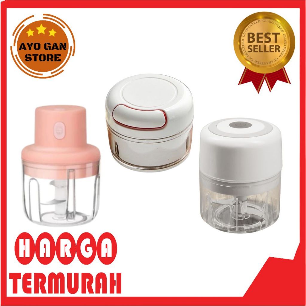 Food Chopper SQRS / Copper / Coper Manual / Mini Blender Penggiling Bumbu Electric