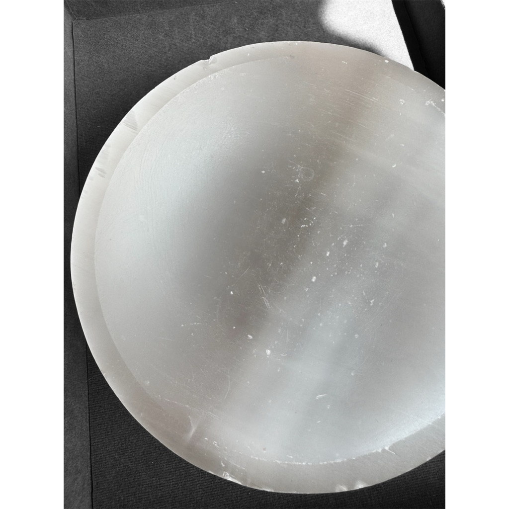 Crystalmine Selenite Bowl/ Selenite Mangkok pembersih Crystal