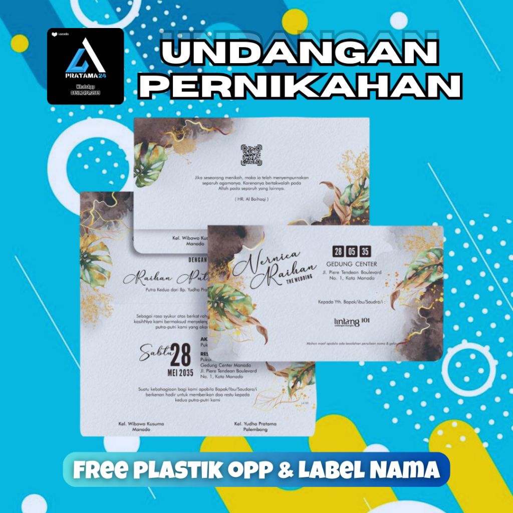 Undangan Pernikahan/undangan nikah/undangan murah/mewah