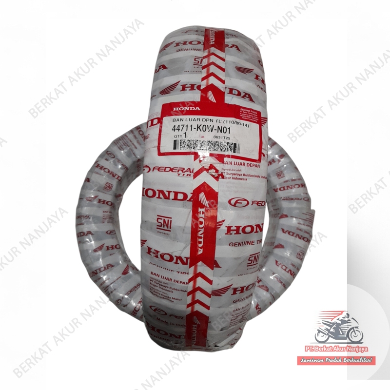 BAN MOTOR ADV 150 110/80-14 TUBELESS | FEDERAL AHM K0W | BAN STANDAR HONDA