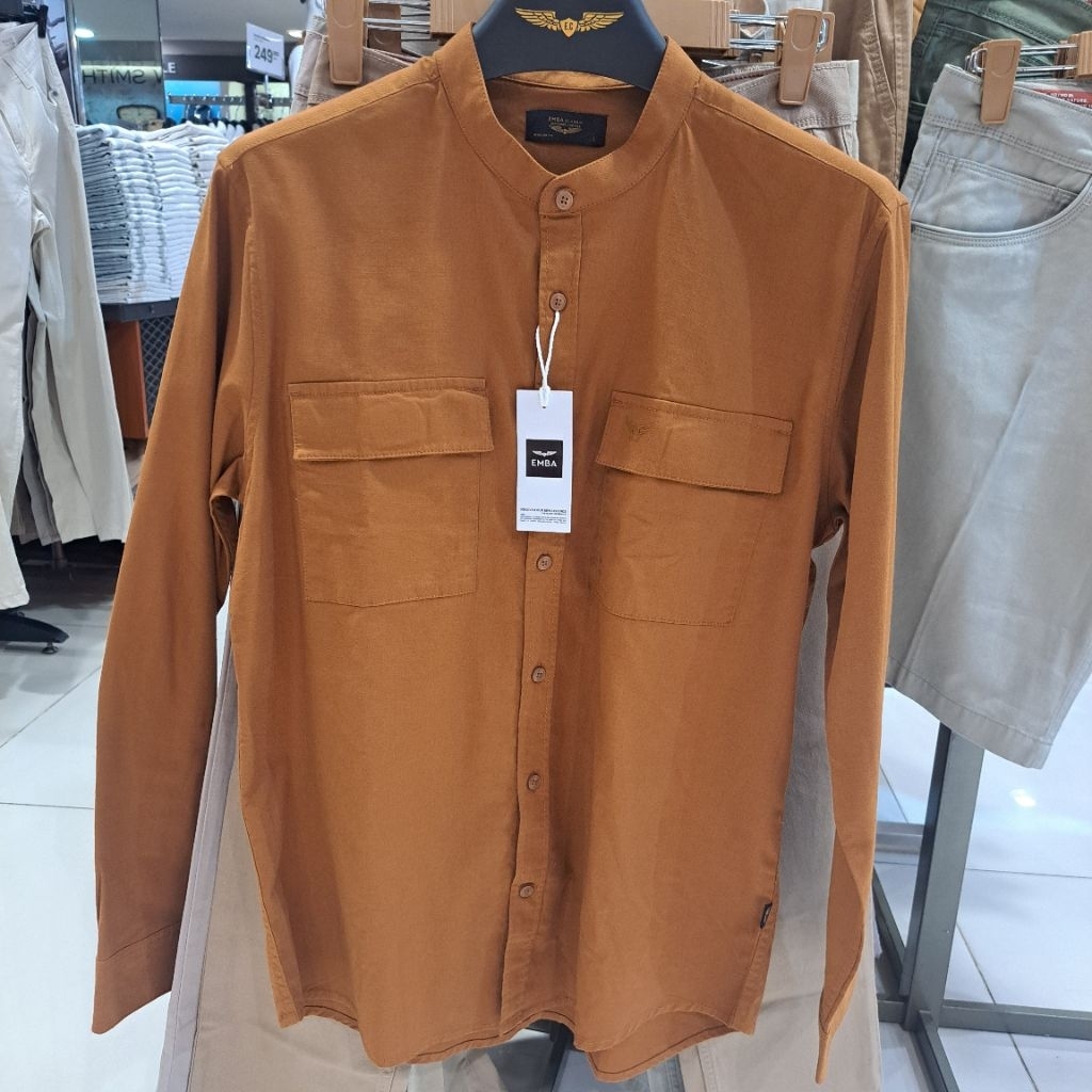 KEMEJA KOKO PRIA EMBA 100% ORIGINAL