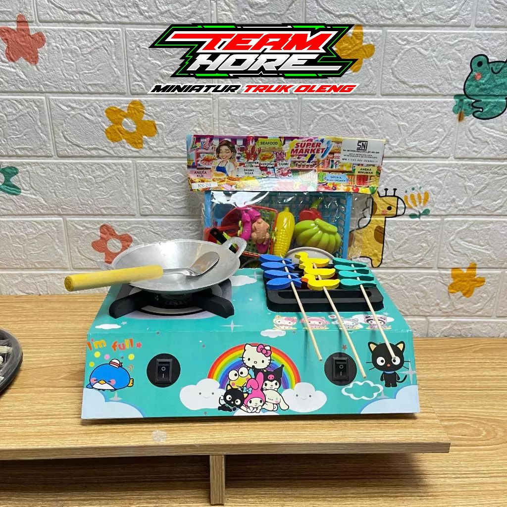 Kompor Led Mainan Anak / Kompor Mainan Masak Masakan / Kompor Mainan Bisa Nyala
