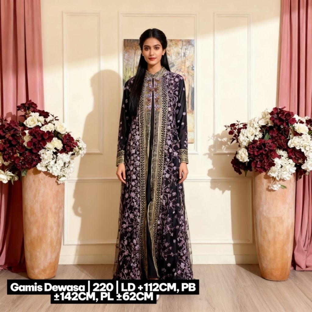 2 IN 1 SET GAMIS/GAMIS OUTER INNER CEWEK DWS