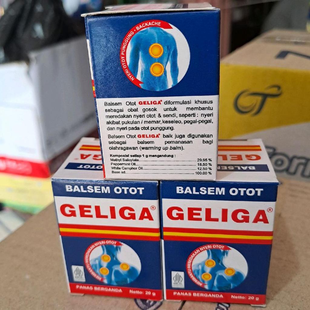 3 pcs Balsem otot geliga 20g cream meredakan nyeri otot
