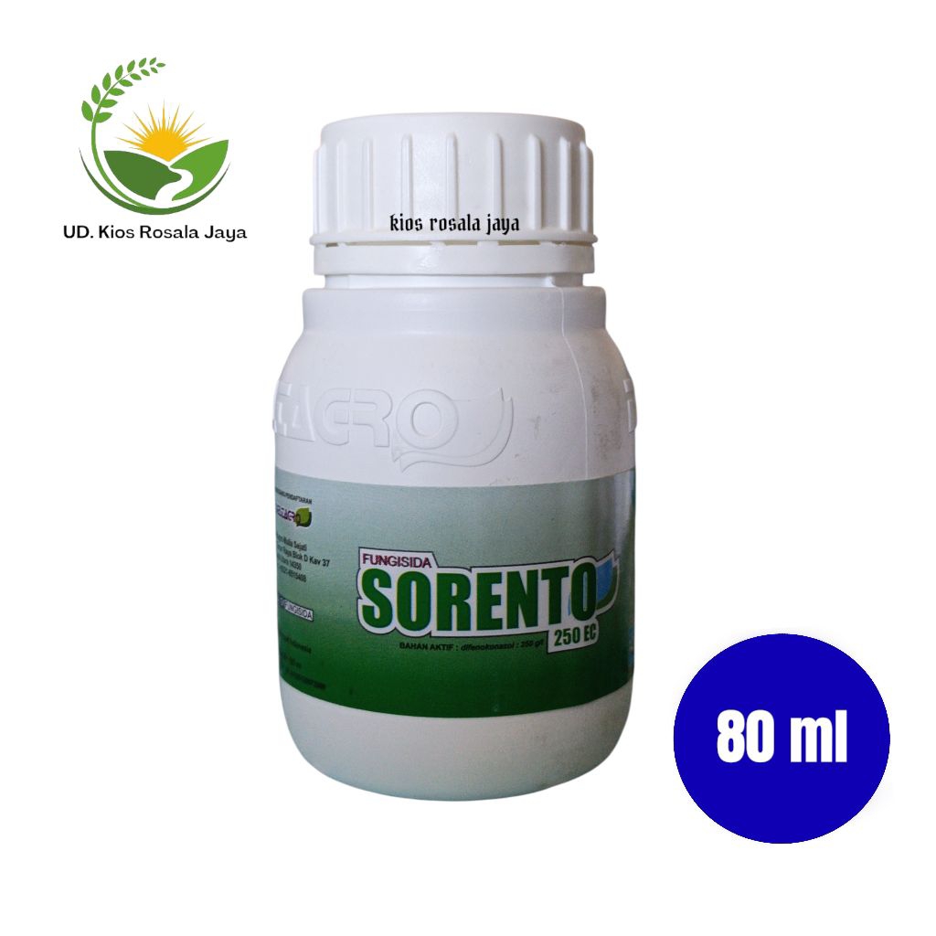 Fungisida SORENTO 250 EC bahan aktif Difekonazol 80 ml