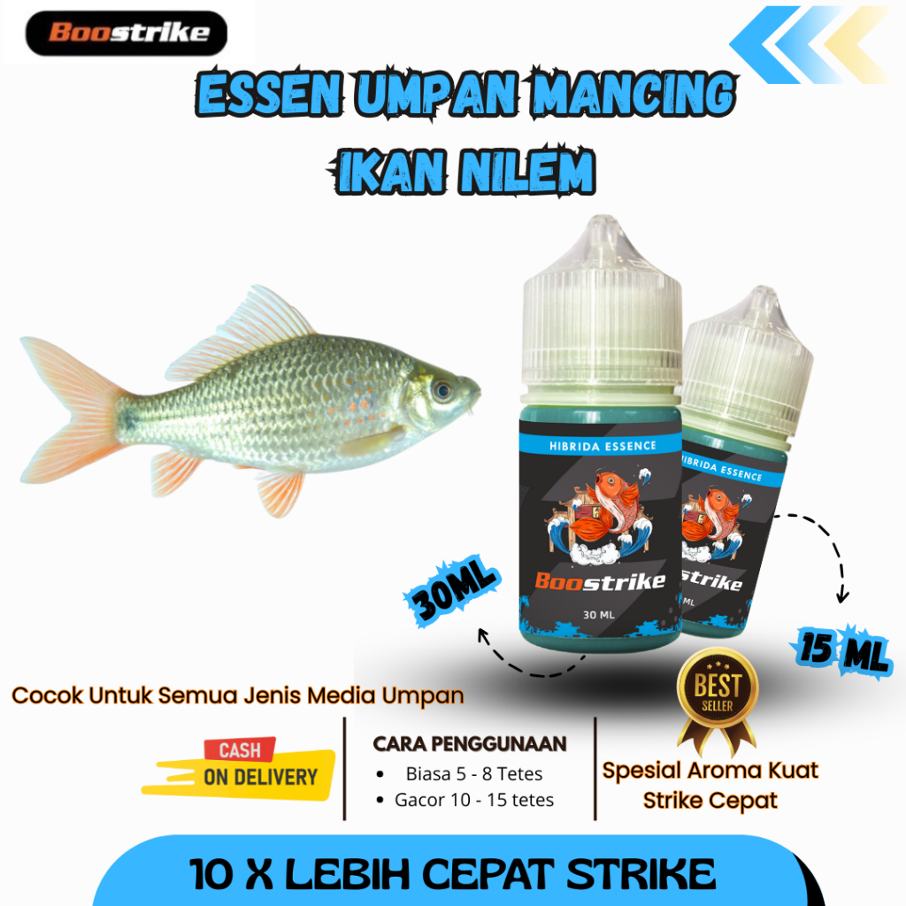 Essen Ikan Nilam Cocok Untuk Semua Jenis Media Umpan – Boostrike Hibrida Essence Pancing Ampuh Ikan 