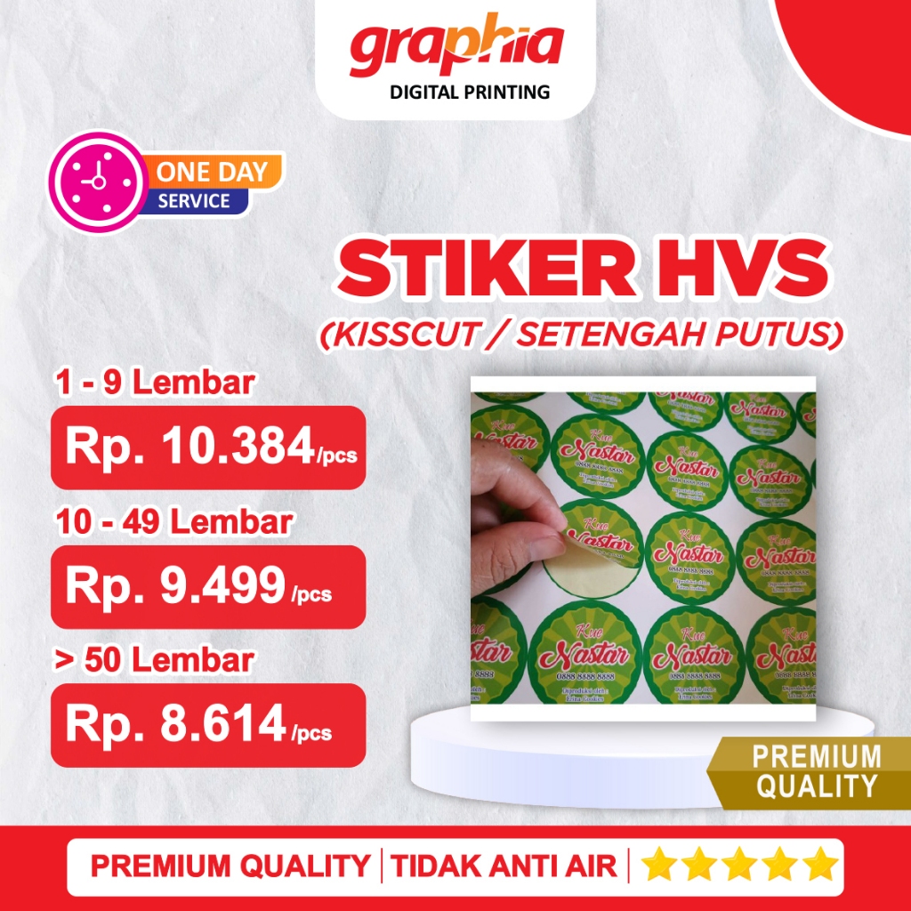 Sticker HVS + Kiss Cut A3+