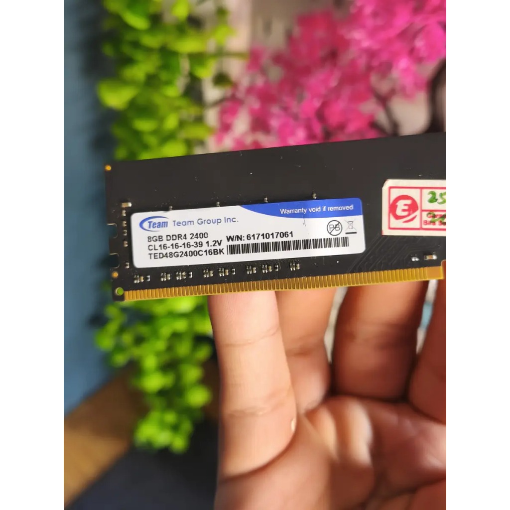 RAM TEAM GROUP 8GB (1X8) DDR4 2400MHz
