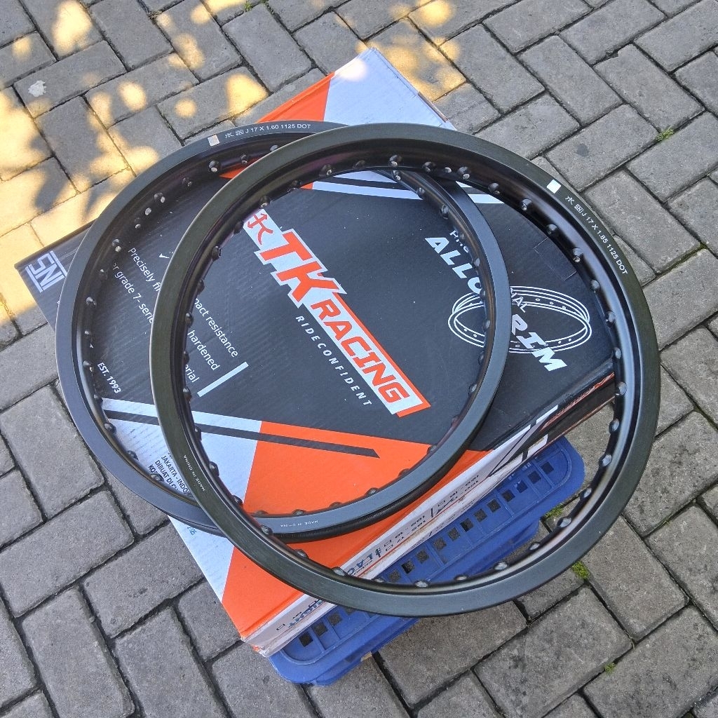 VELG TK RACING HITAM 1.60 1.85 RING 17 VELG PELEK TK RACING 1.60 & 185