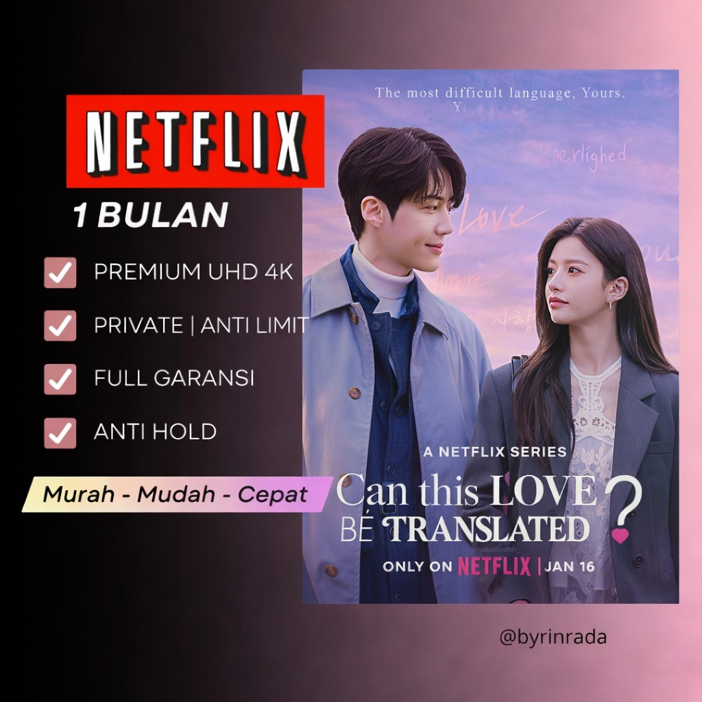 Akun Netflix Premium 4K UHD - Private, Legal, dan Aman untuk 1bulan